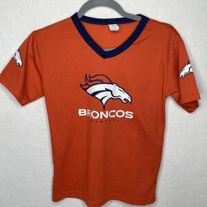 Denver Broncos Youth Medium Football Jersey Shirt Mesh Orange NFL